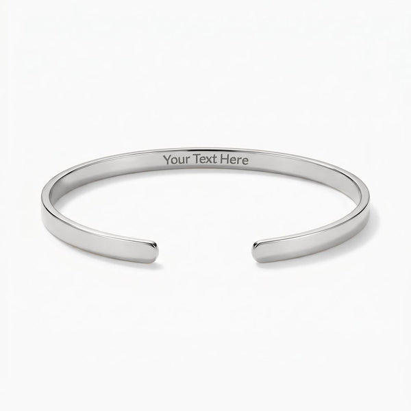 Something to Keep — Engraved Stainless Cuff